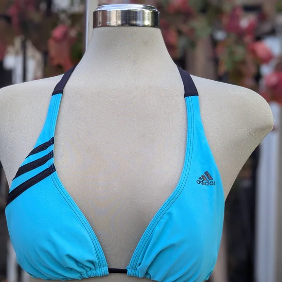 Adidas Blue and Black Bikini Top - Picture 3 of 11